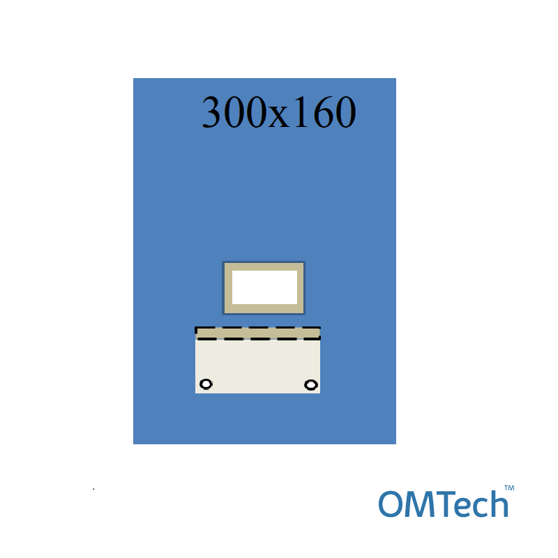 Покриття операційне OMTech™ для кесаревого розтину №13 300см х 160см на дугу з адгез. опер. полем 25смх25см та мішком для збирання рідини (СМС - 35 г/м2)